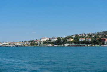 Naklejka na ściany i meble View from the Sea of Marmara to the island cities and ports of Turkey