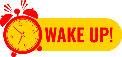 Wake up vector icon