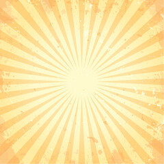 Retro rays background, old paper texture