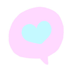 Heart Cute Doodle illustration