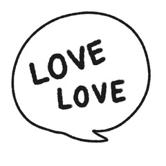 Heart Cute Doodle illustration