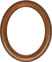 Oval Wooden Picture Frame