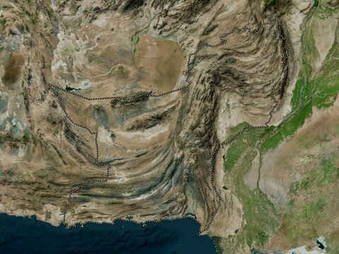 Baluchistan, Pakistan. High-res satellite. No legend