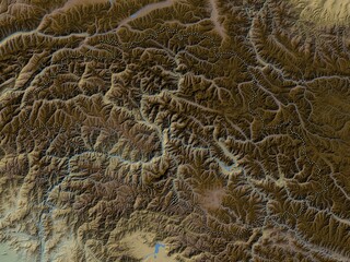 Gilgit-Baltistan, Pakistan. Physical. No legend