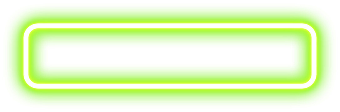 Green Neon Glowing Shape