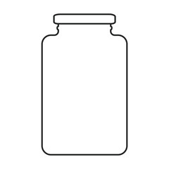 Sauce vector outline icon. Vector illustration seasoning on white background. Isolated outline illustration icon of sauce.