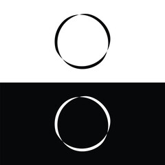 Circle vector logo template design . Circle icon . Circle silhouette 