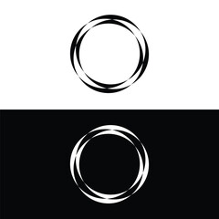 Circle vector logo template design . Circle icon . Circle silhouette 