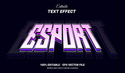 Gaming esport style text effect, Editable text effect