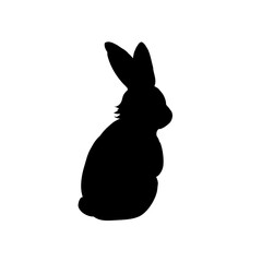 easter bunny silhouette