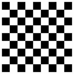 Chess pattern. Black and white squares pattern. chessboard in flat style. Black and white grid 9*9 squares. Texture of Scott pattern. Black and white background.
