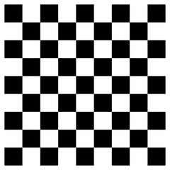 Fototapeta premium Chess pattern. Black and white squares pattern. chessboard in flat style. Black and white grid 9*9 squares. Texture of Scott pattern. Black and white background.