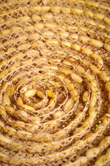 Sericulture or silk production background