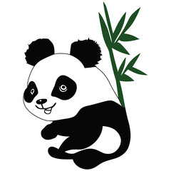Cute Panda png image clipart with transparent background