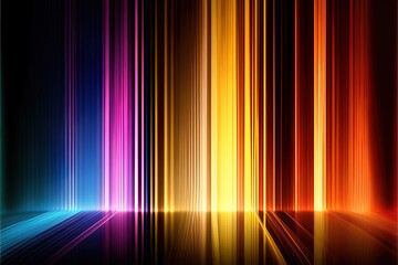 abstract colorful vertical lines background, generative ai