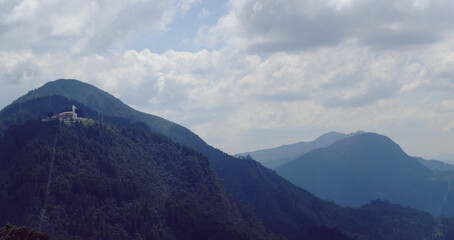 clouds over the mountains