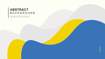 blue and yellow curve on a white background vector