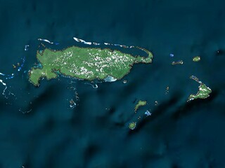 Manus, Papua New Guinea. High-res satellite. No legend