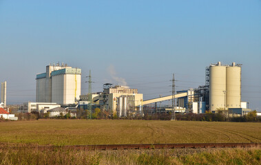 Fototapeta na wymiar Industry building factory plant station
