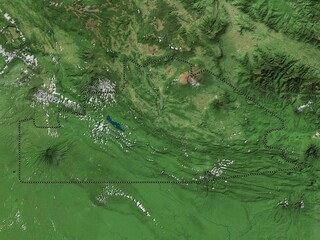 Southern Highlands, Papua New Guinea. High-res satellite. No legend