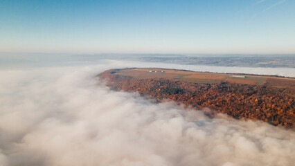 Clouds over the Bluff on Keuka Lake