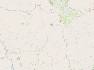 Amambay, Paraguay. OSM. No legend