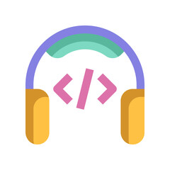 headphone icon for your website, mobile, presentation, and logo design.