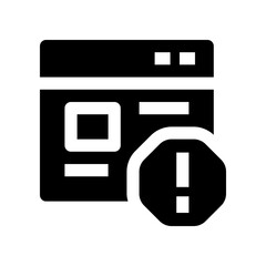 Fototapeta premium error icon for your website, mobile, presentation, and logo design.