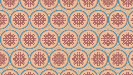 Vintage geometric ornamental background - antique, ancient, old, traditional, culture, textile, fabric, damask, batik, tapestry, rug, carpet, 