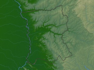 San Pedro, Paraguay. Physical. No legend