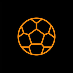 Fototapeta premium Football icon flat style illustration