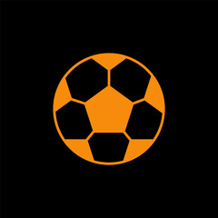 Obraz premium Football icon flat style illustration