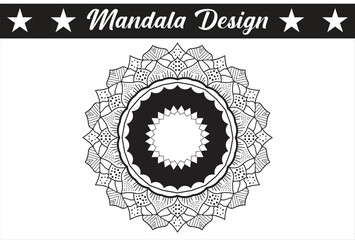 Mandala Coloring book Art Decorative ornament in ethnic oriental style