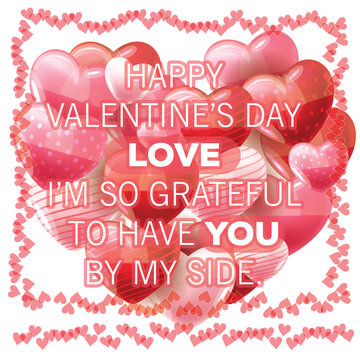 happy valentine post card transparent images overlays love romance quote wish