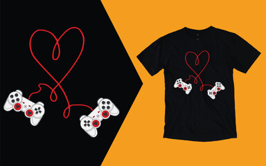 Gaming Is My Valentine T shirt © Niranir's Design