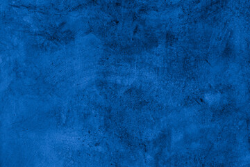 Old wall pattern texture cement blue dark abstract  blue color design are light with black gradient background.