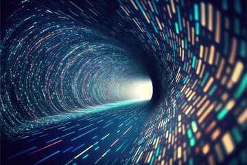 Data flow Tunnel background