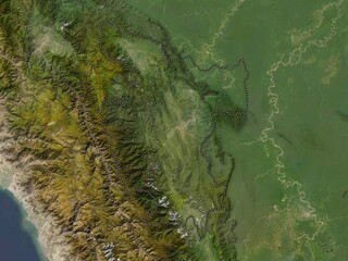 San Martin, Peru. Low-res satellite. No legend