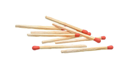 Matches isolated on white background