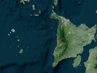 Antique, Philippines. High-res satellite. No legend
