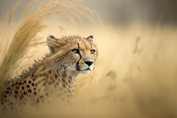 Leopard Stock Photo, Wildlife Photography, Generative Ai - obrazy, fototapety, plakaty