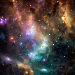 Obraz na płótnie Canvas Abstract space star nebula model texture render