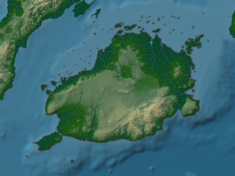 Bohol, Philippines. Physical. No legend