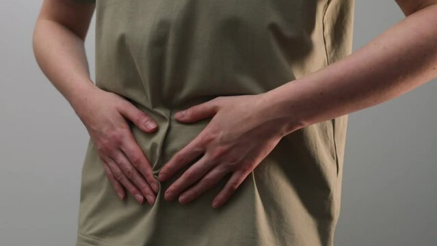 Spasm from menstruation, periods. Gynecology ache, problem, cramp 