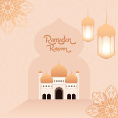 Ramadan and eid ul-fitr social media banner template