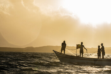 fishermen on a boat