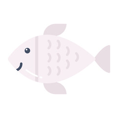 A beautiful vector design of fish in trendy style