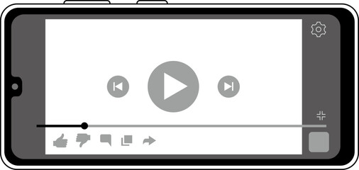 スマートフォンの動画画面