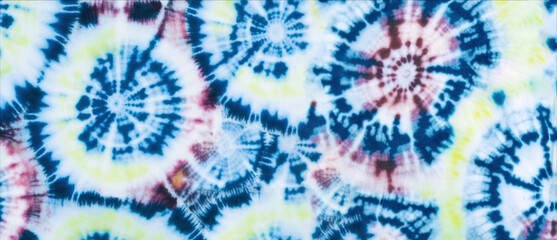 blue palette  tie dye pattern, generative ai texture backdrop of dreamy circle forms  