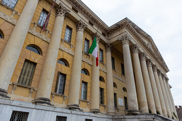 Fototapeta premium Verona center's Palazzo Barbieri, historic building